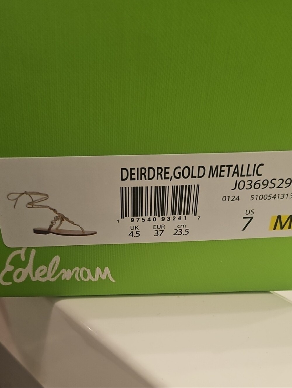 Gold Flat Sandals (Nwt)